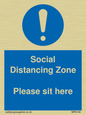 MP6148: Social Distancing Zone Please sit here