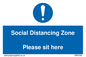 MP6148: Social Distancing Zone Please sit here