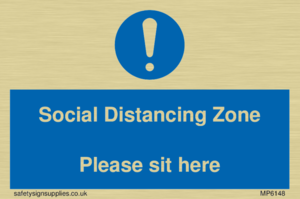 MP6148: Social Distancing Zone Please sit here