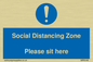 MP6148: Social Distancing Zone Please sit here