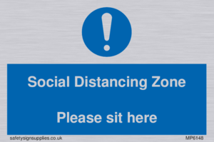 MP6148: Social Distancing Zone Please sit here