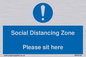 MP6148: Social Distancing Zone Please sit here