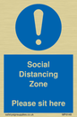 MP6148: Social Distancing Zone Please sit here