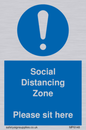 MP6148: Social Distancing Zone Please sit here