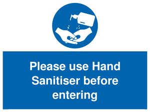 MP6151: Please use Hand Sanitiser before entering