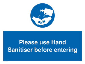 MP6151: Please use Hand Sanitiser before entering