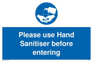 MP6151: Please use Hand Sanitiser before entering