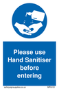 MP6151: Please use Hand Sanitiser before entering