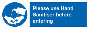 MP6151: Please use Hand Sanitiser before entering