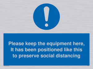 MP6157: Please keep the equipment here, It has been positioned like this to preserve social distancing