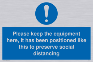 MP6157: Please keep the equipment here, It has been positioned like this to preserve social distancing