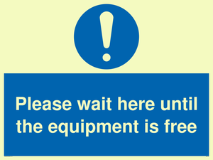 MP6158: Please wait here until the equipment is free