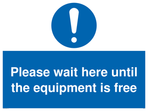 MP6158: Please wait here until the equipment is free