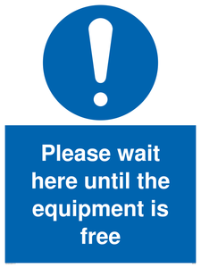 MP6158: Please wait here until the equipment is free