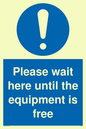 MP6158: Please wait here until the equipment is free