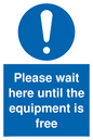 MP6158: Please wait here until the equipment is free