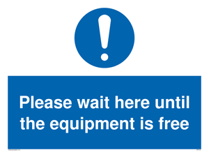 MP6158: Please wait here until the equipment is free