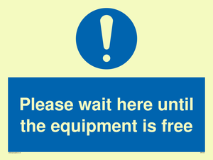 MP6158: Please wait here until the equipment is free