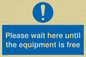 MP6158: Please wait here until the equipment is free
