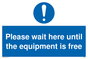 MP6158: Please wait here until the equipment is free