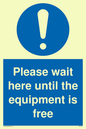 MP6158: Please wait here until the equipment is free