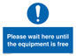 MP6158: Please wait here until the equipment is free