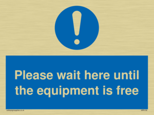 MP6158: Please wait here until the equipment is free