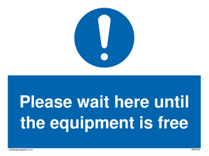 MP6158: Please wait here until the equipment is free