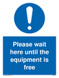 MP6158: Please wait here until the equipment is free