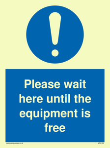 MP6158: Please wait here until the equipment is free