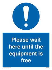 MP6158: Please wait here until the equipment is free