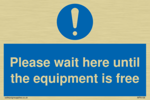 MP6158: Please wait here until the equipment is free