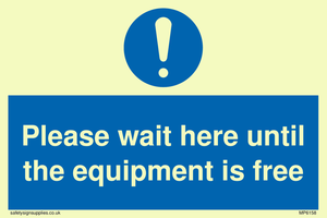 MP6158: Please wait here until the equipment is free