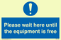 MP6158: Please wait here until the equipment is free