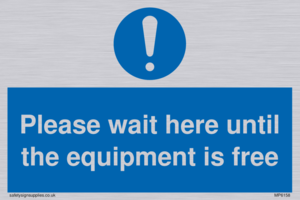 MP6158: Please wait here until the equipment is free