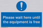 MP6158: Please wait here until the equipment is free