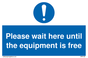 MP6158: Please wait here until the equipment is free