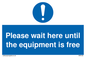MP6158: Please wait here until the equipment is free