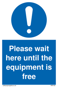 MP6158: Please wait here until the equipment is free