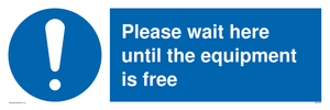 MP6158: Please wait here until the equipment is free