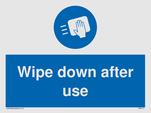 MP6177: Wipe down after use