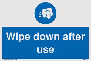 MP6177: Wipe down after use