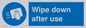 MP6177: Wipe down after use