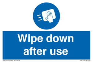 MP6177: Wipe down after use