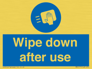 MP6177: Wipe down after use