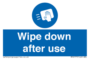 MP6177: Wipe down after use