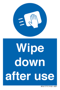 MP6177: Wipe down after use