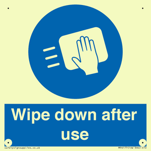 MP6177: Wipe down after use