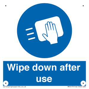 MP6177: Wipe down after use