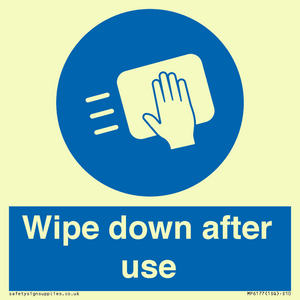 MP6177: Wipe down after use